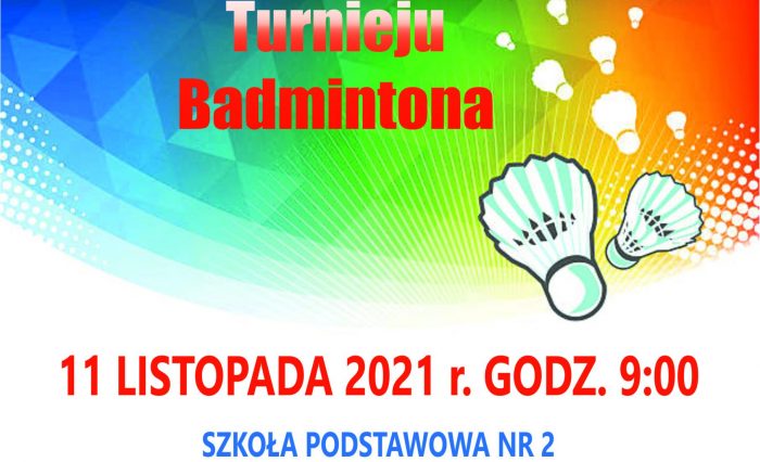 turniej bad. - plakat