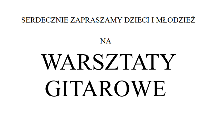 Warsztaty Gitarowe