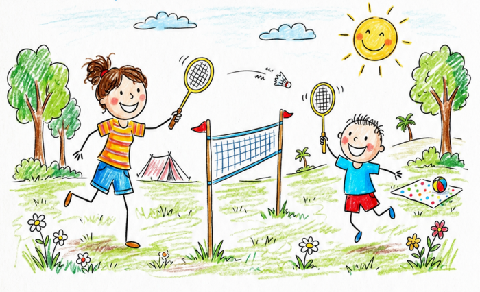 Plakat badminton
